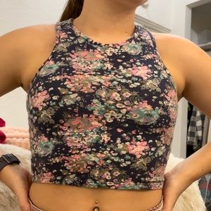 Floral crop top